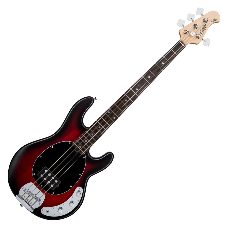 RAY4RRBSR1 - SUB by Sterling StingRay RAY4 bass guitar Ruby Red Burst Satin