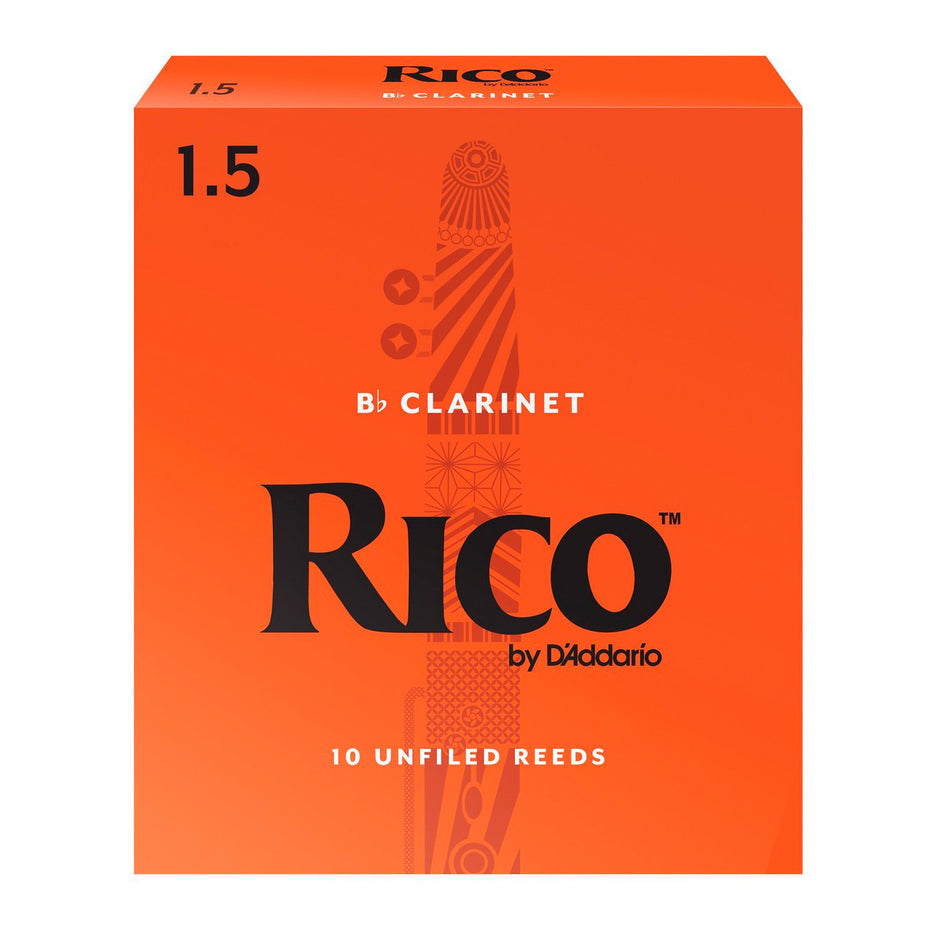 RCA1015 - Rico box of 10 x Bb clarinet reeds 1.5