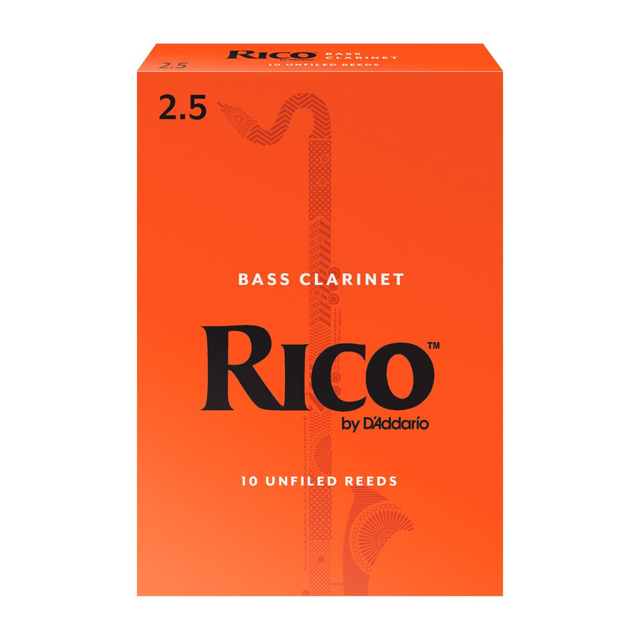 REA1025 - Rico box of 10 Bb bass clarinet reeds 2.5 (box of 10)