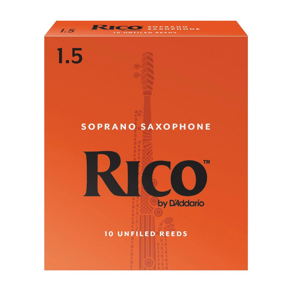 RIA1015 - Rico box of 10 Bb soprano saxophone reeds 1.5 (box of 10)