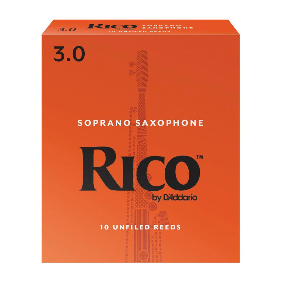 RIA1030 - Rico box of 10 Bb soprano saxophone reeds 3.0 (box of 10)