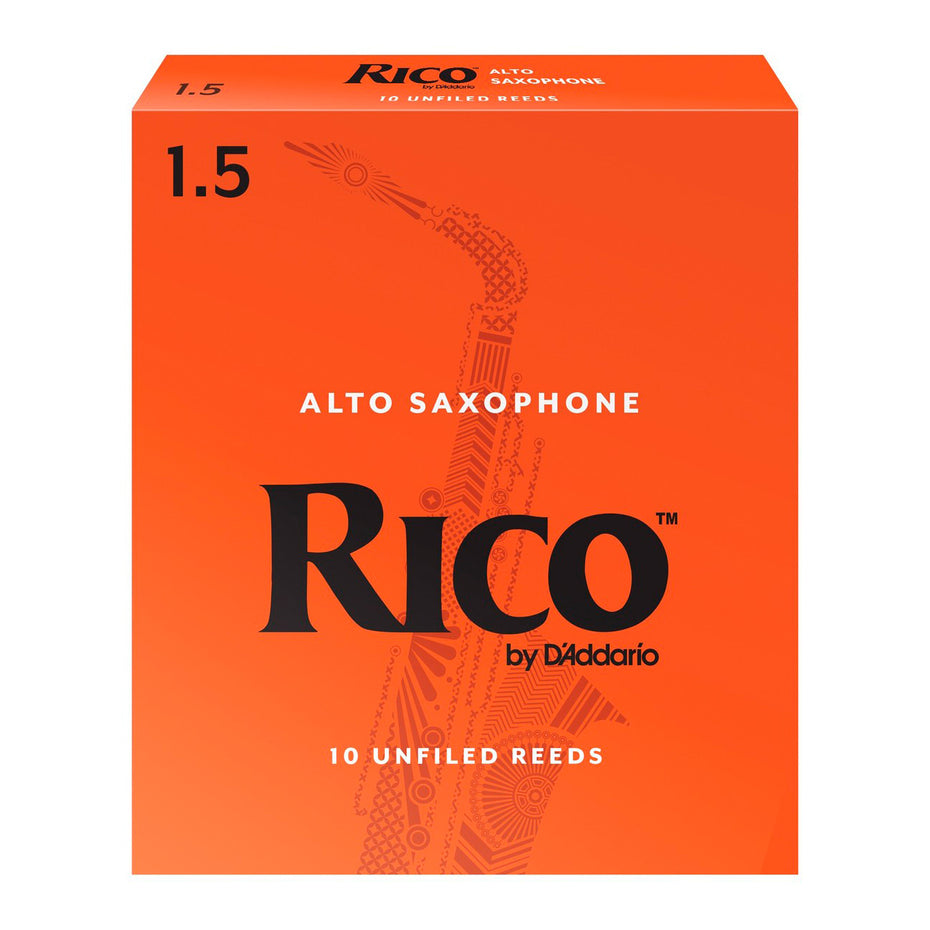 RJA1015 - Rico box of 10 Eb alto saxophone reeds 1.5