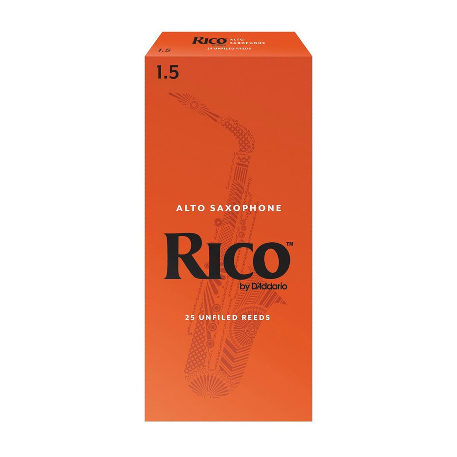 RJA2515 - Rico box of 25 Eb alto saxophone reeds 1.5