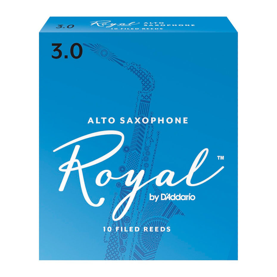 RJB1030,RJB1035 - Rico Royal Eb alto saxophone reeds 3.0 (box of 10)
