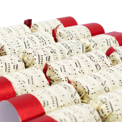 RRG00788 - Deluxe musical Christmas cracker with handbells - red and white Default title