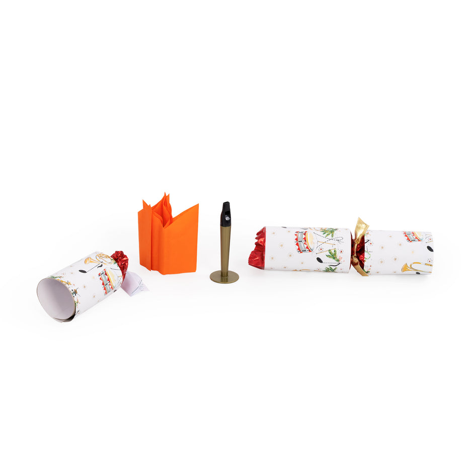 RRG62118 - Deluxe musical Christmas cracker with whistles - 12
