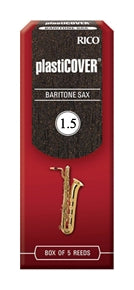 RRP05BSX150 - Rico Plasticover Eb baritone saxophone reeds 1.5 (box of 5)