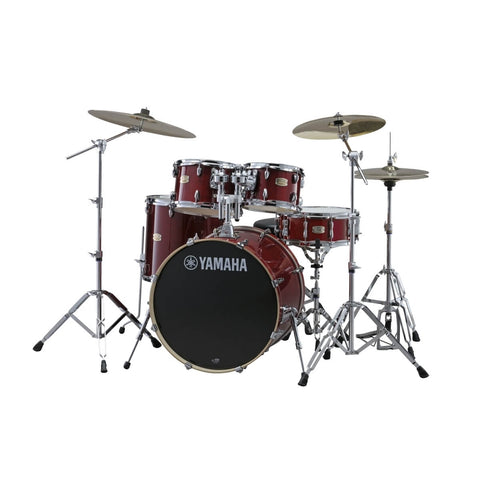 SBP2F5-CR6W - Yamaha Stage Custom birch rock drum kit Cranberry red