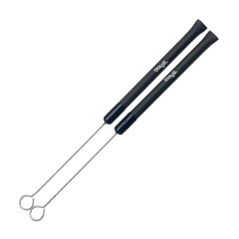 SBRU20-RM - Stagg SBRU20-RM telescopic wire brushes with rubber handle Default title