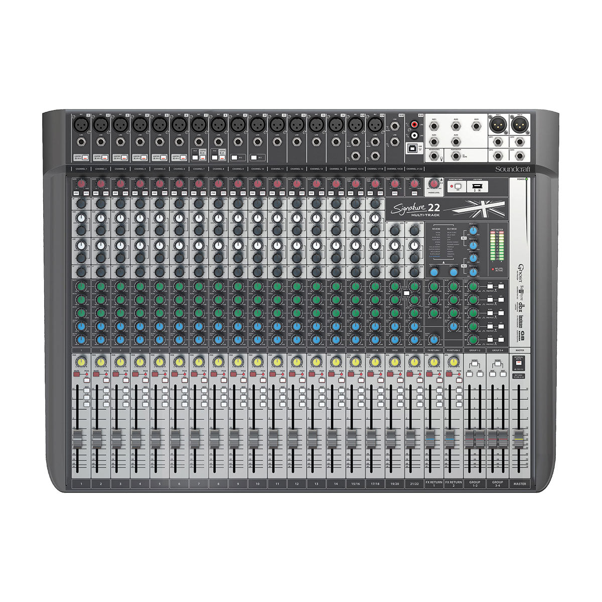 SIG-22MTK - Soundcraft Signature 22 MTK 22-channel mixer A1