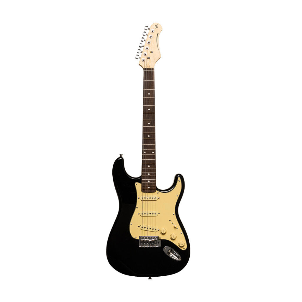 SES-30-BK - Stagg SES-30 Standard S electric guitar Black / A1