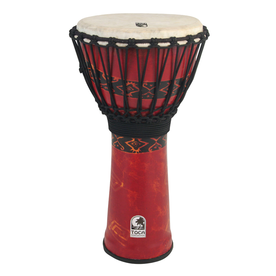 SFDJ-10RP,SFDJ-7RP,SFDJ-9RP,SFDJ-12RP - Toca Freestyle bali red djembe - rope tuned 7 inch (head)
