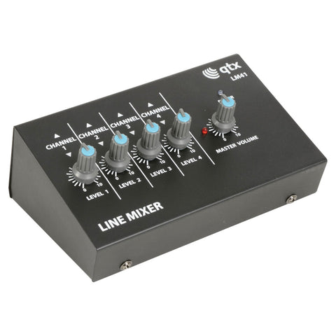 SK170204 - QTX LM41 4 channel mini line mixer Default title