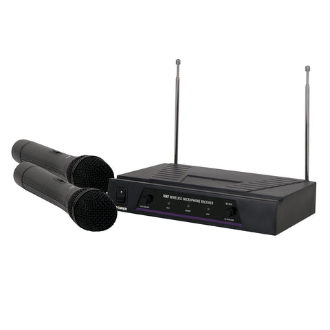 SK171817,SK171816 - QTX VH2 dual handheld microphone VHF wireless system 173.8MHz - 174.8MHz