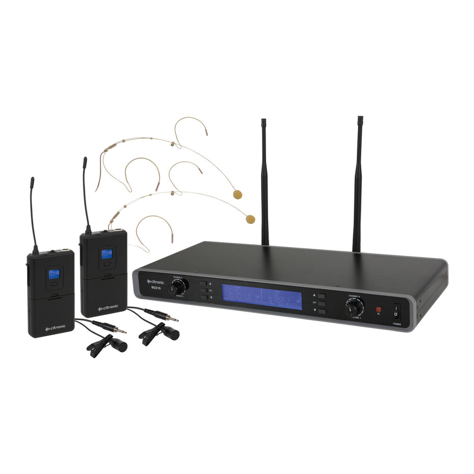 SK171971 - Citronic RU210H 2-channel wireless microphone system Default title
