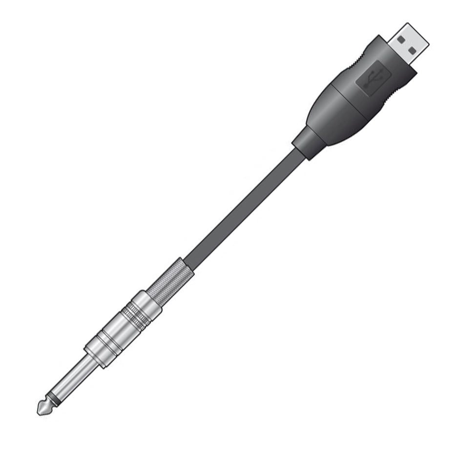 SK173615 - Audio converter lead mono large jack to USB cable - 3m Default title