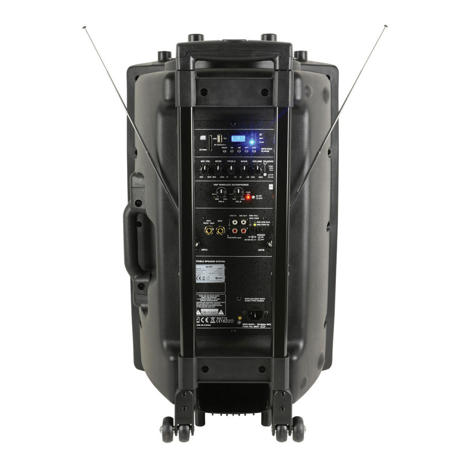 SK178846,SK178843 - QTX QR series portable powered PA unit with 2 VHF microphones 15