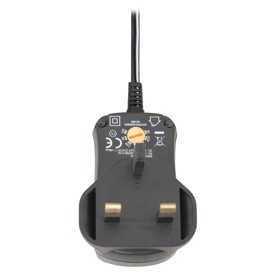 SK661400 - Adjustable cord multi power adaptor 600mA