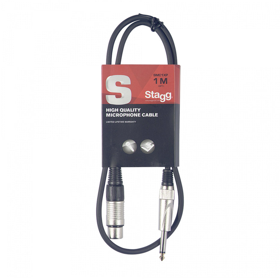 SMC1XP - Stagg XLR-Jack microphone cable 3ft