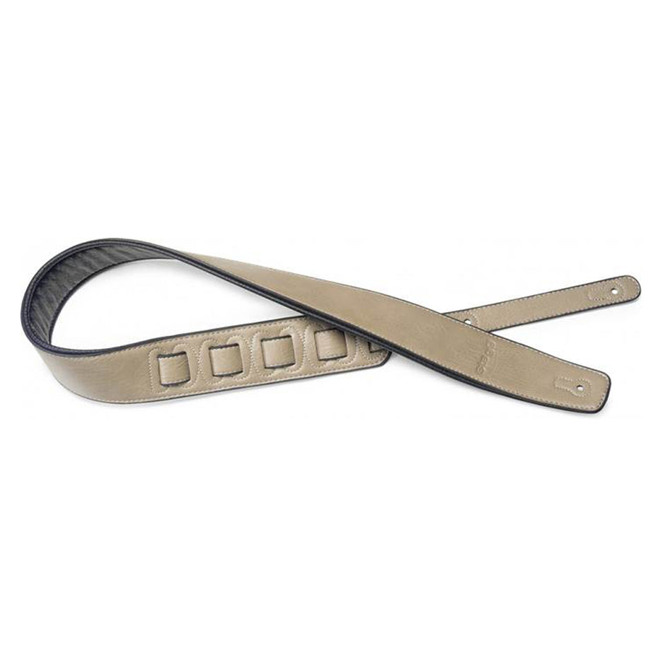 SPFL30-BEI - Stagg leather guitar strap Beige