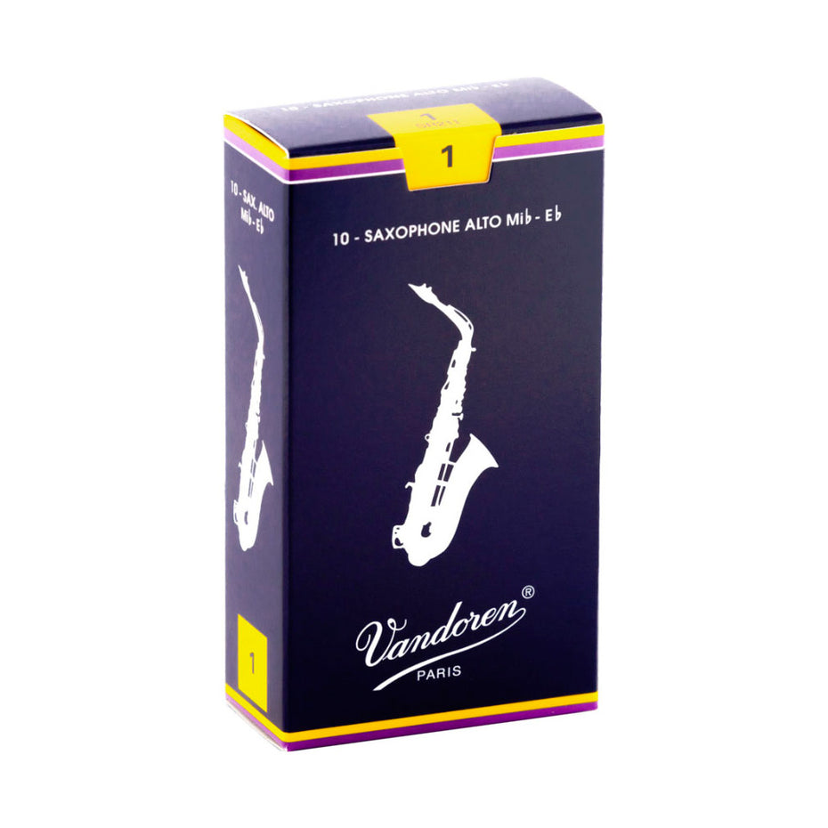 SR211 - Vandoren 'Blue Box' Eb alto saxophone reeds 1 (box of 10)