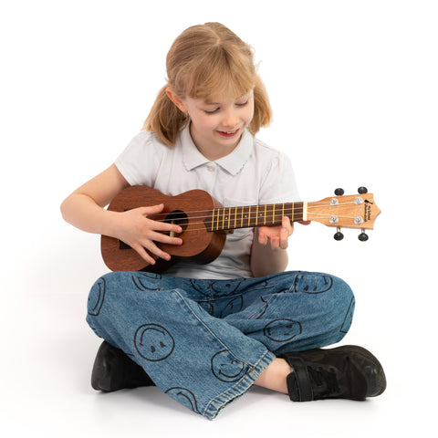 MYSCHOOLUKE-NAT,MYSCHOOLUKE-BK,MYSCHOOLUKE-DBU,MYSCHOOLUKE-LBU,MYSCHOOLUKE-PU,MYSCHOOLUKE-RD - My School Ukulele soprano uke Natural