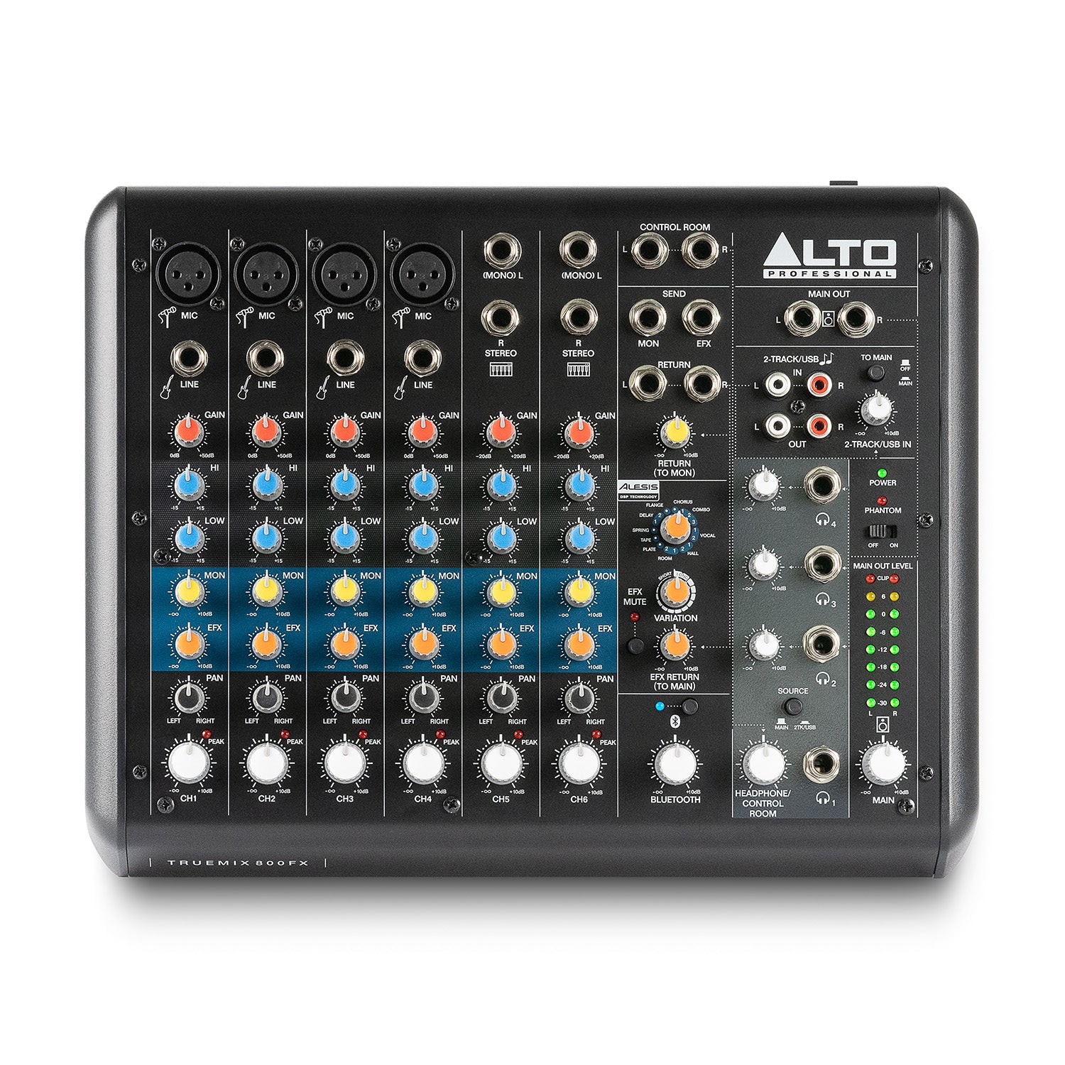 TRUEMIX800FXX - Alto TrueMix 800 FX 8-channel analogue mixer with USB and Bluetooth A1