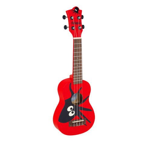 UK205-KAR - Octopus Academy graphic soprano ukulele Red with Octopus