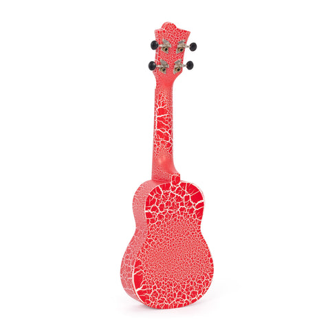 UK207-RW - Octopus Academy soprano ukulele Red and white crackle