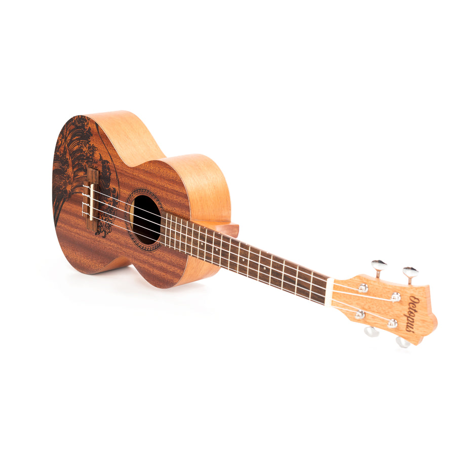 UK230TW - Octopus Rosette tenor ukulele - wave motif Default title