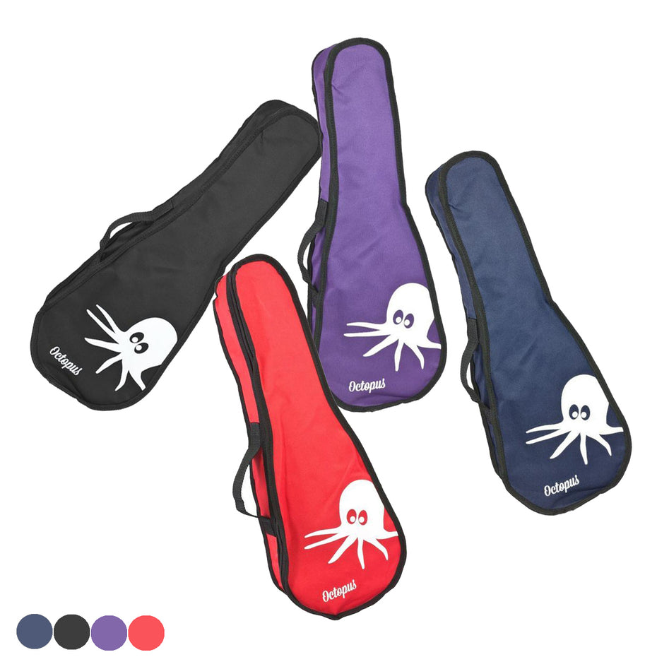 UK41-B,UK41-BK,UK41-PU,UK41-RD - Octopus soprano ukulele bag Black