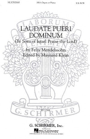 GS50018 - Felix Mendelssohn: Laudate Pueri Dominum (SSA) Default title