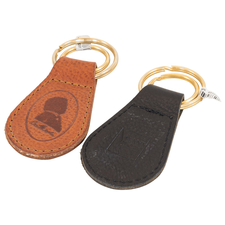 VW23229 - Leather Keyring Fobs -various designs and colours Default title