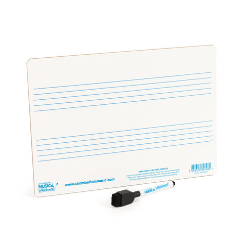 WB105-12PK - A4 mini dry-wipe music whiteboard with 2 pre-printed staves - 12 pack Default title