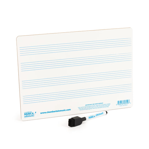 WB125-12PK - A4 mini dry-wipe music whiteboard with 4 pre-printed staves - 12 pack Default title