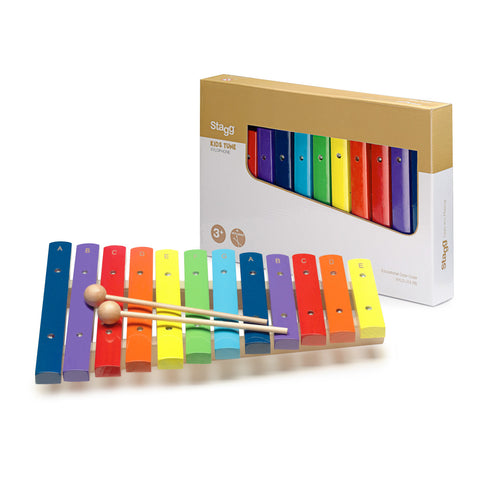 XYLO-J12RB - Stagg xylophone with colour-coded keys 1.5 octaves