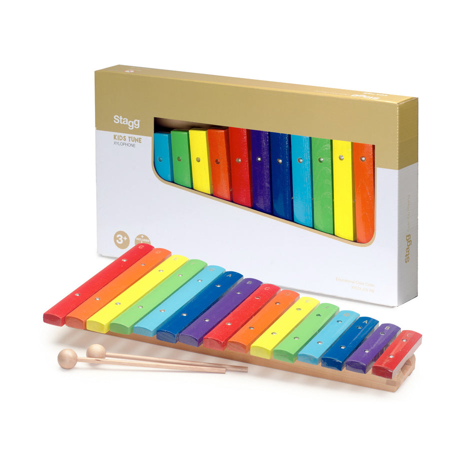 XYLO-J15RB - Stagg xylophone with colour-coded keys 2 octaves
