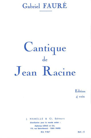 HA09067 - Faure Cantique De Jean Racine Op.11: SATB Default title