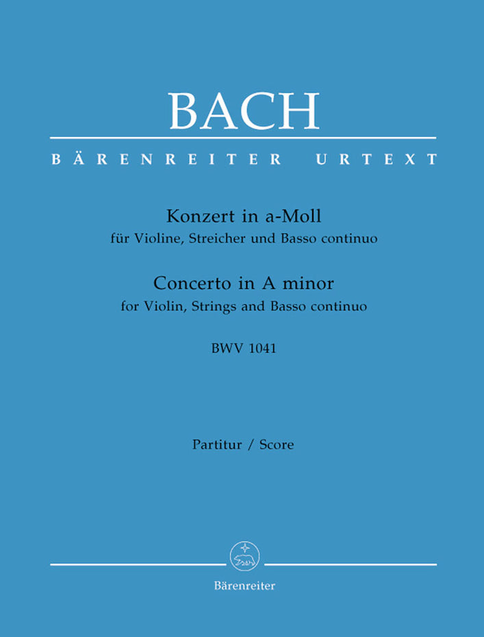 BA5189 - Concerto for Violin in A minor (BWV 1041) Score Default title