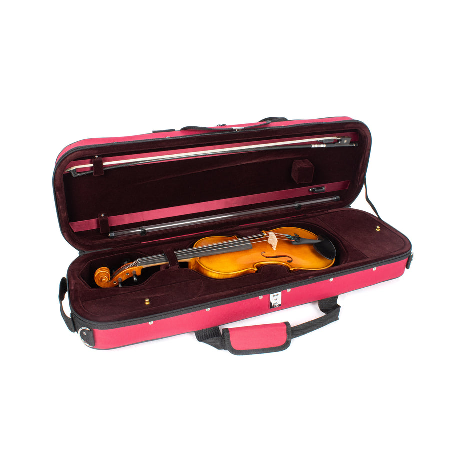 43VL44-555 - Tom & Will Classic 4/4 full size violin gig bag Burgundy