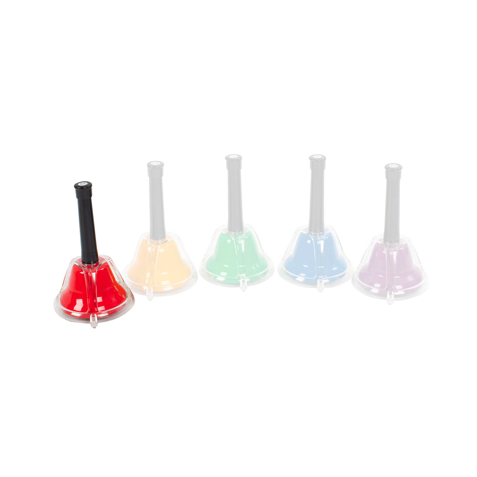 PP276-CSHARP65 - Percussion Plus PP276 combi hand bell individual accidental note C#65 light red