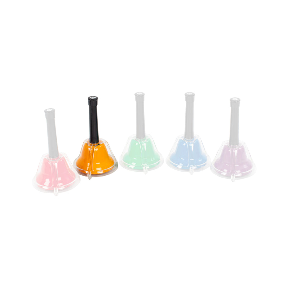 PP276-DSHARP67 - Percussion Plus PP276 combi hand bell individual accidental note D#67 dark yellow