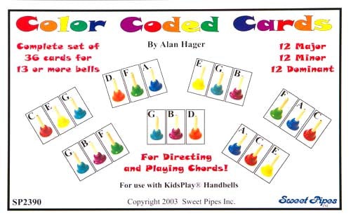 SP2390 - Set of 36 Colour Coded Chord Cards for 13 or more bells Default title
