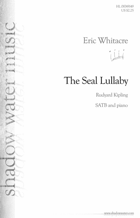 CH73678 - Eric Whitacre: The Seal Lullaby SATB and piano A1