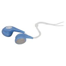 sk100378 - Jelly colour stereo earphones in blue Default title
