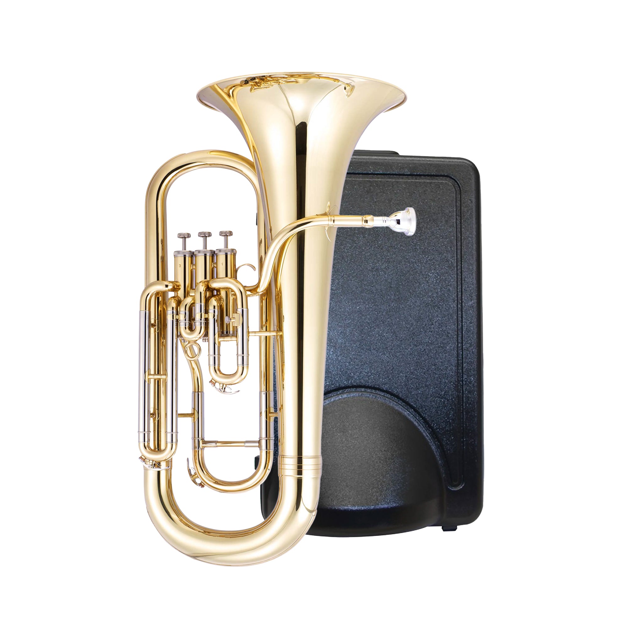 JP074MKII - John Packer JP074 3-valve student Bb euphonium outfit A1