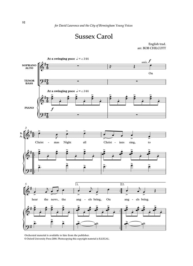 OUP-3365070 - Bob Chilcott Carols 2: Vocal score Default title