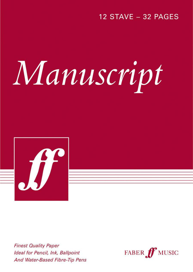 F527051 - Manuscript Book 12 Stave - 32 pages Default title