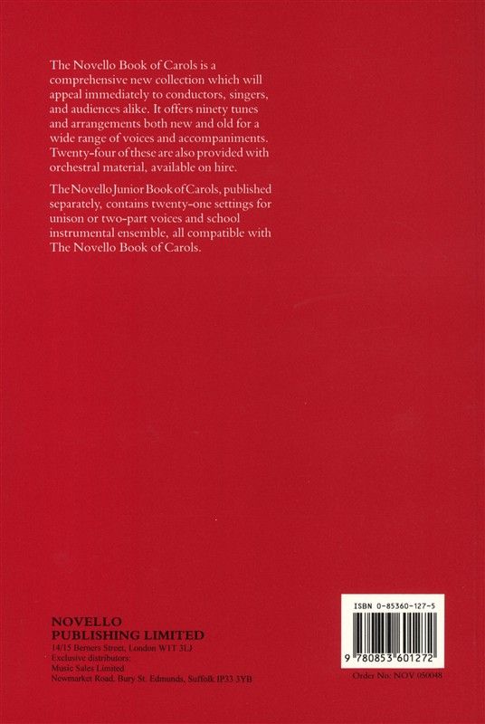 NOV050048 - The Novello Book of Carols Default title