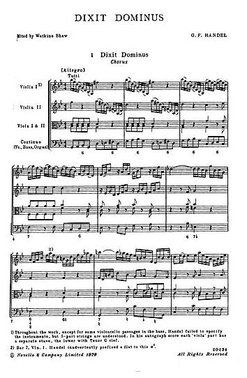 NOV072323 - G.F. Handel: Dixit Dominus Default title